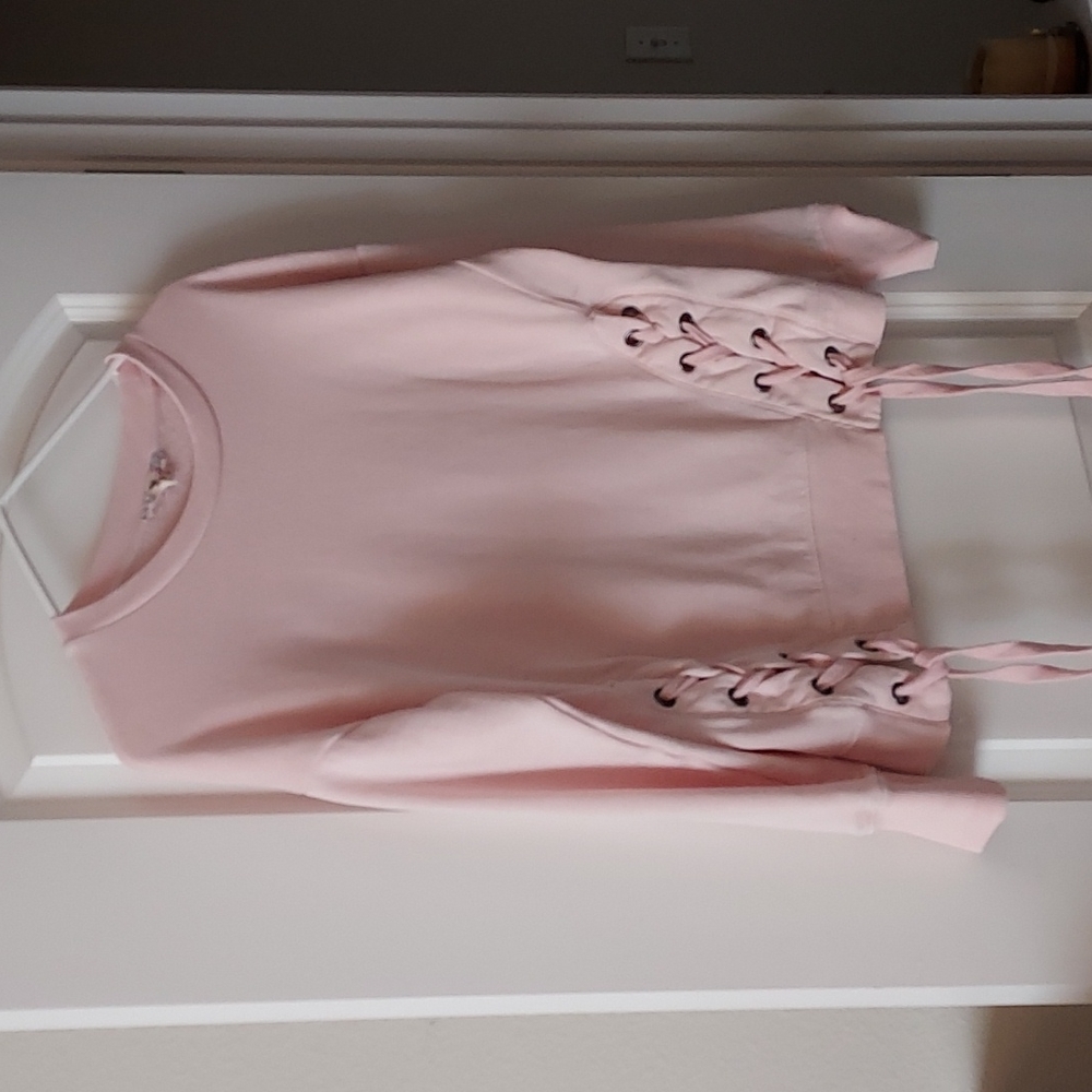Pink sweatshirt xs